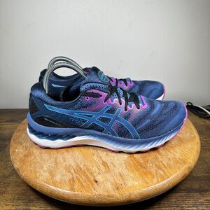 Asics Gel Nimbus 23 Grand Shark Digital Aqua Womens Size 9.5 Shoes 1012A885